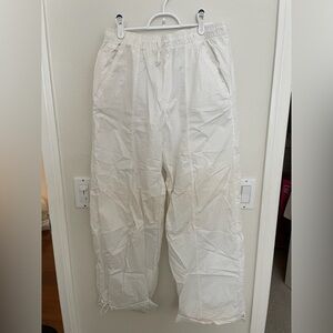 Zara White Drawstring Pants
